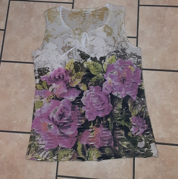 Cato Tops - Cato stylish designed floral shirt size L